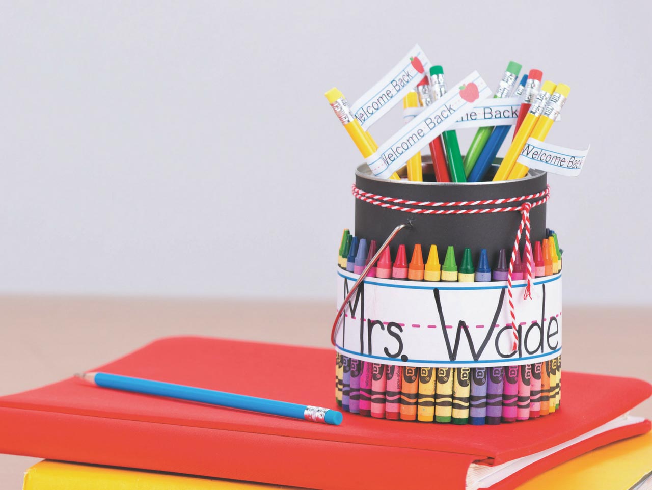 Crayon Pencil Caddy Teacher Gift
