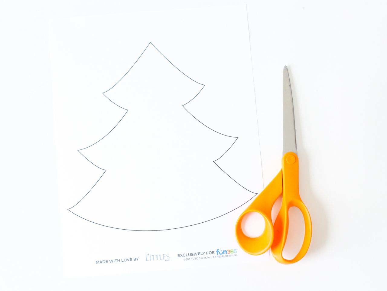 Download Torn Paper Christmas Tree Kids Craft Fun365