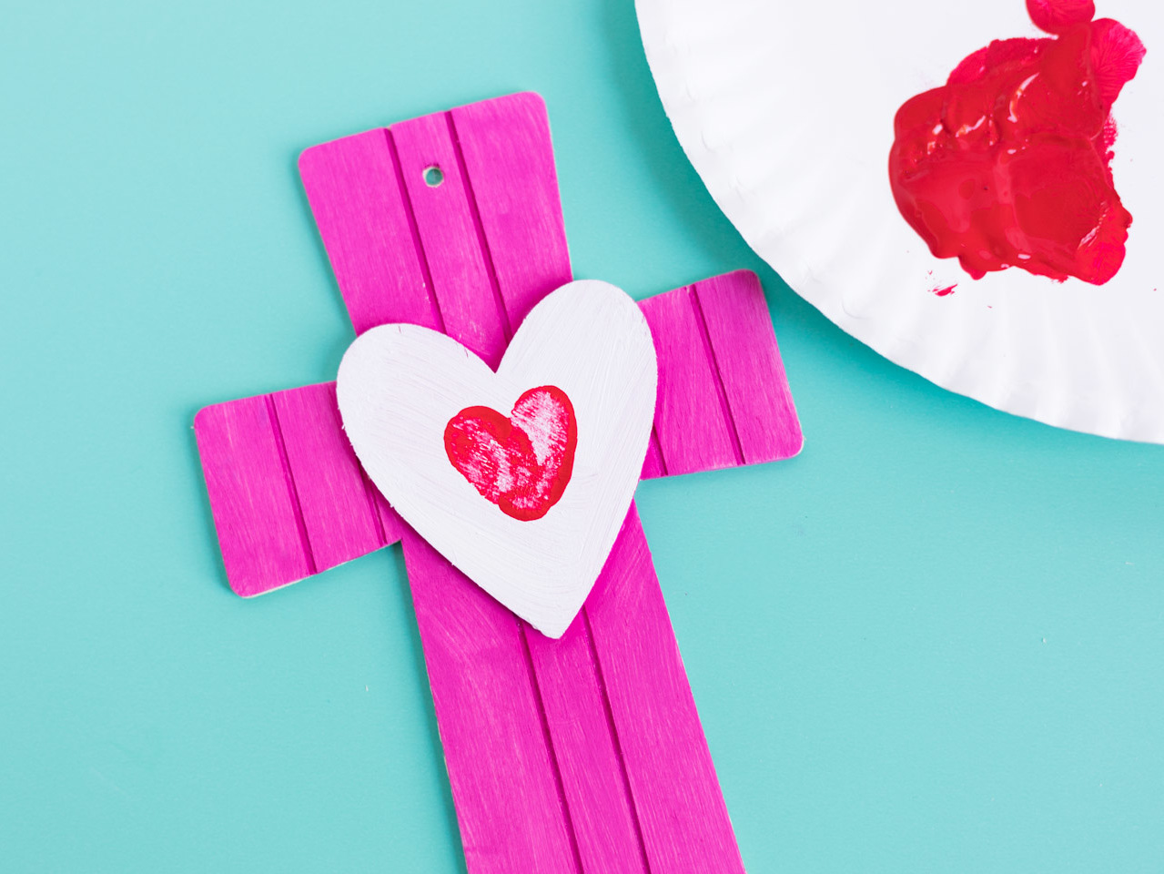 God is Love DIY Painted Crosses | Fun365