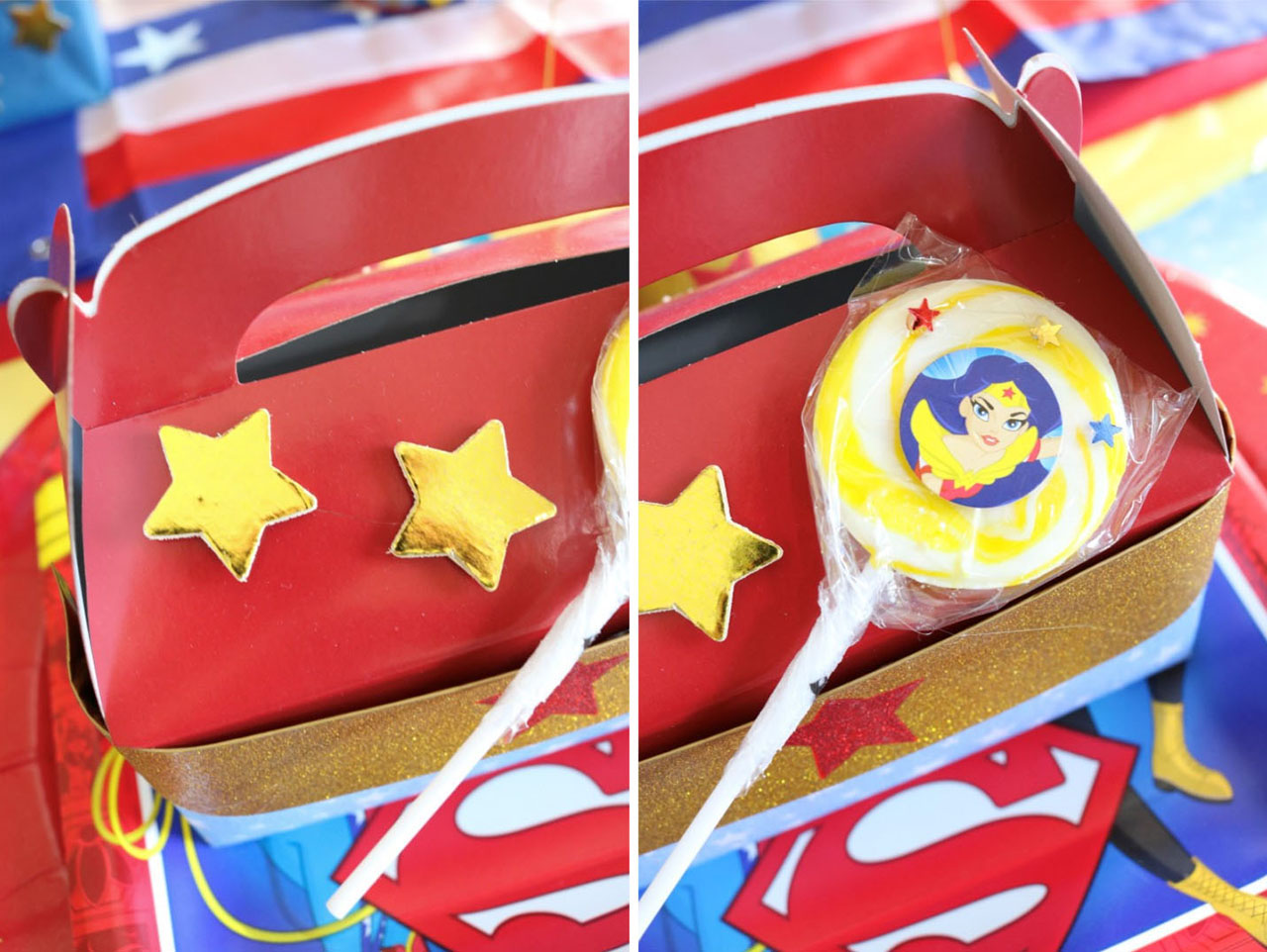 Wonder Woman Party Favor Boxes Fun365