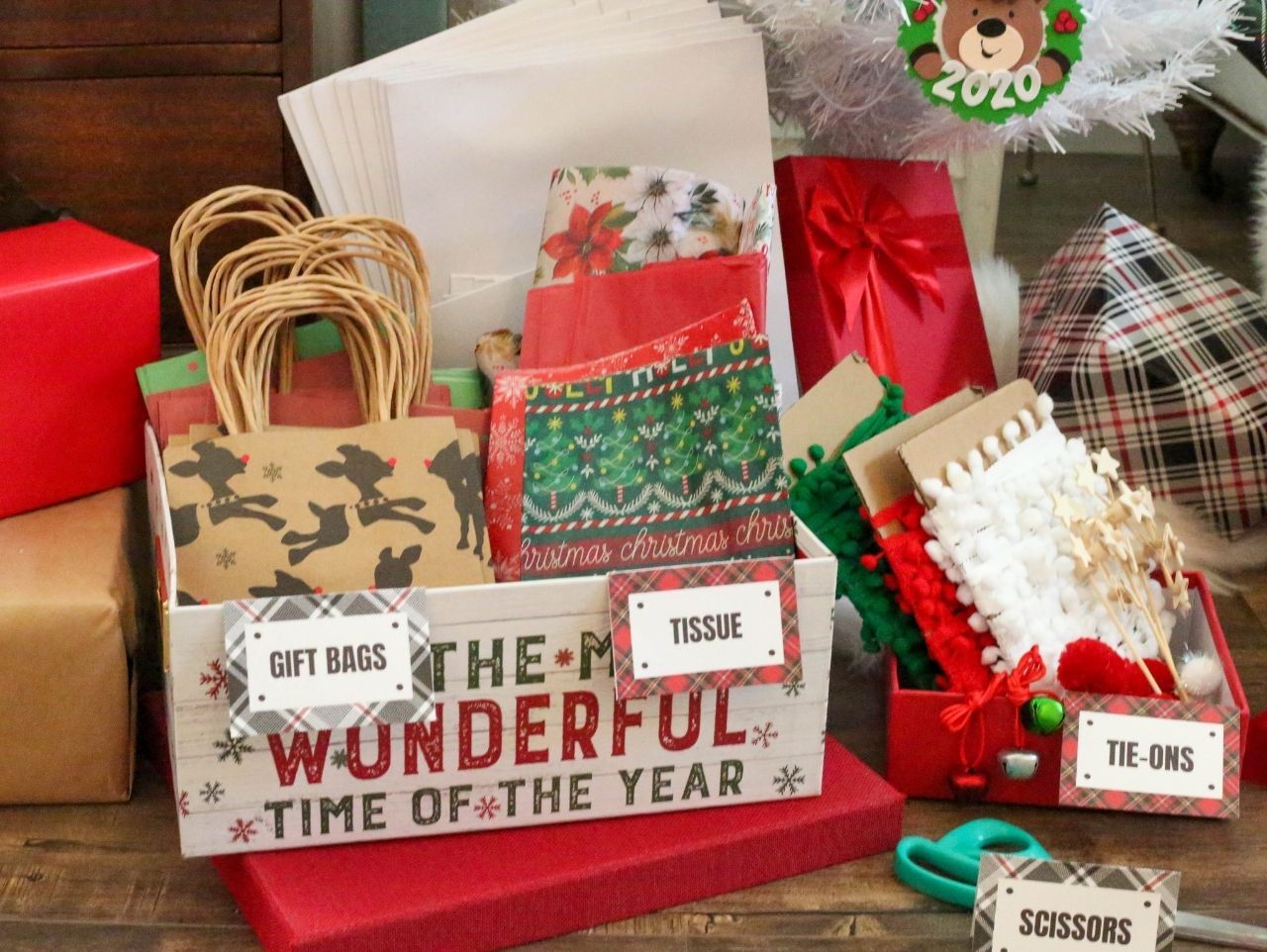 DIY Holiday Gift Wrapping Station | Fun365