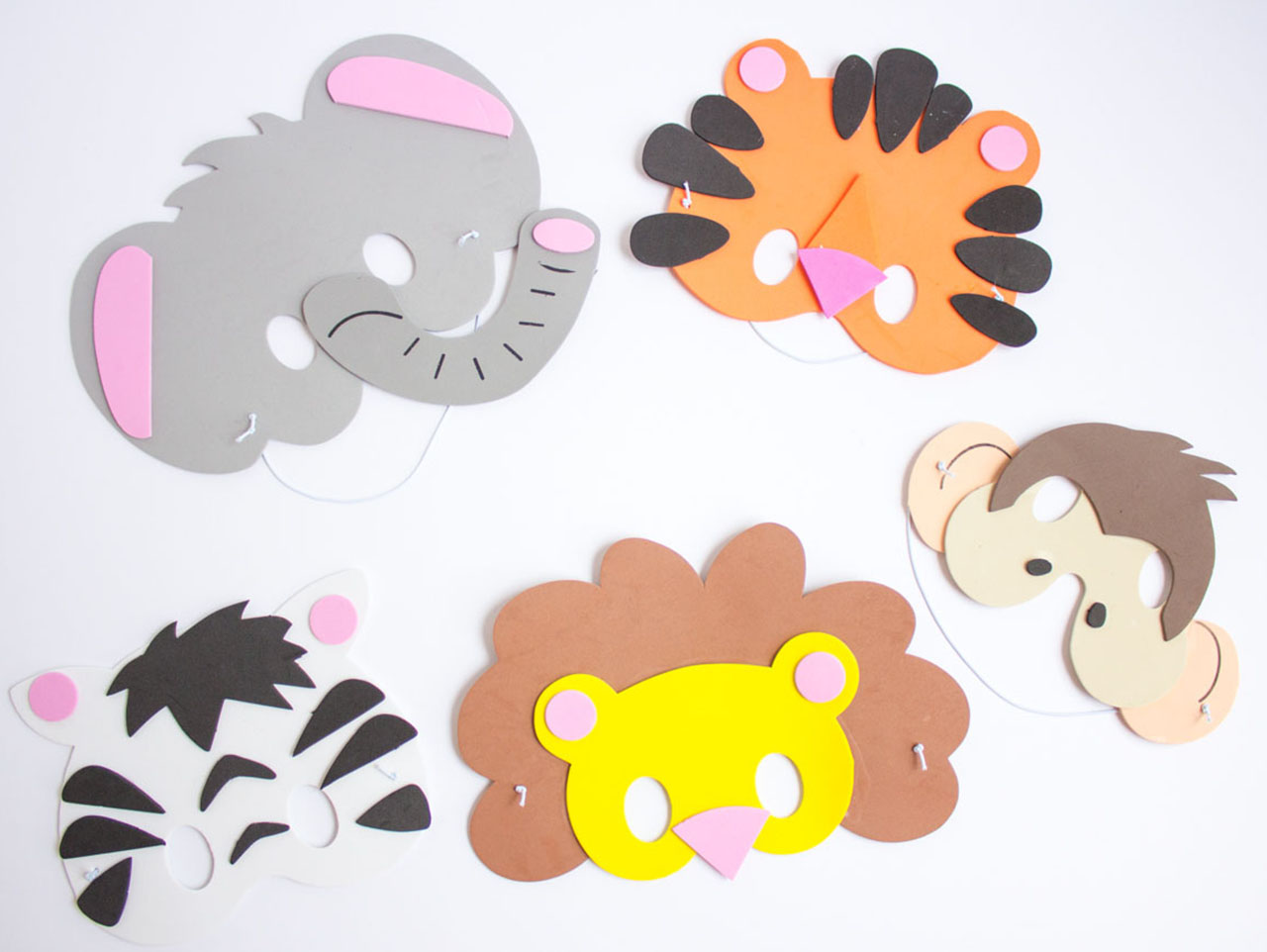 make your own zoo animal masks fun365