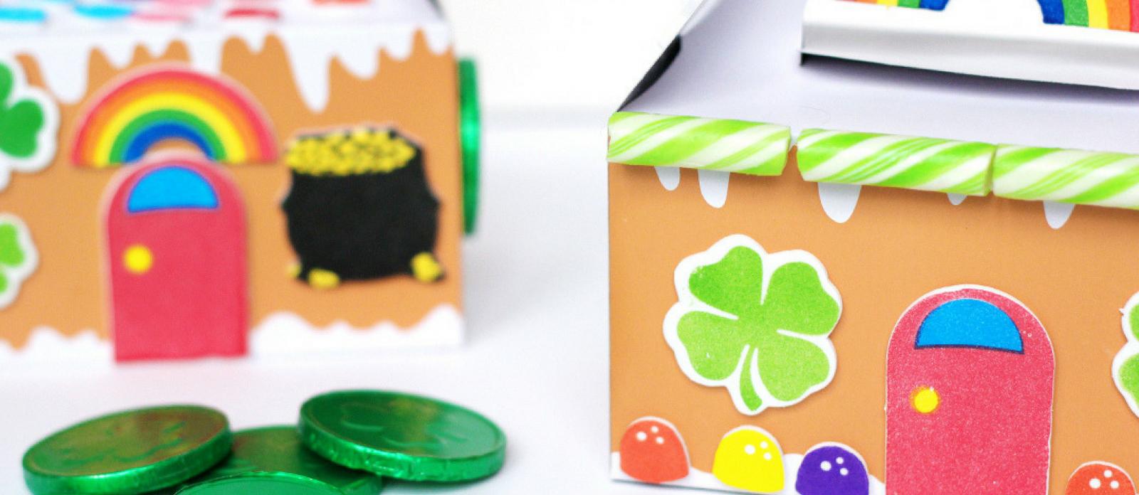 St. Patrick's Day Gingerbread House