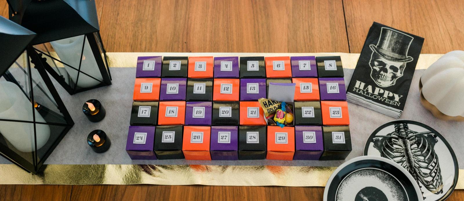 DIY Countdown To Halloween Candy Calendar