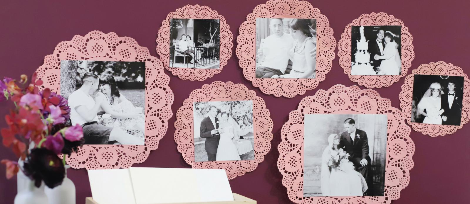 DIY Doily Picture Frames