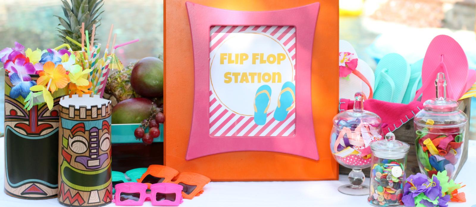 Flip flop sales themed party