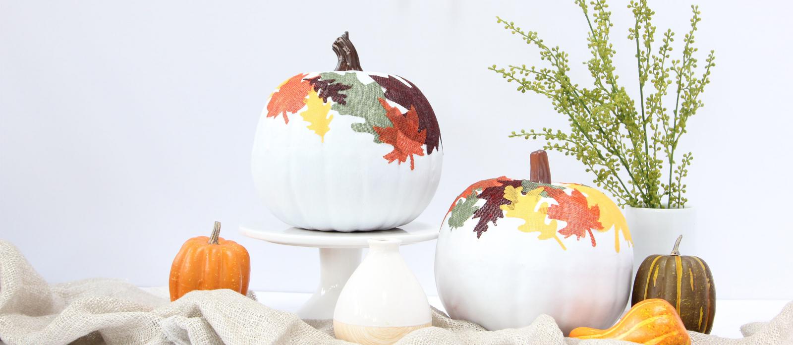 Fun, Easy Fall Decor Made With Leaves and Mod Podge - South House Designs