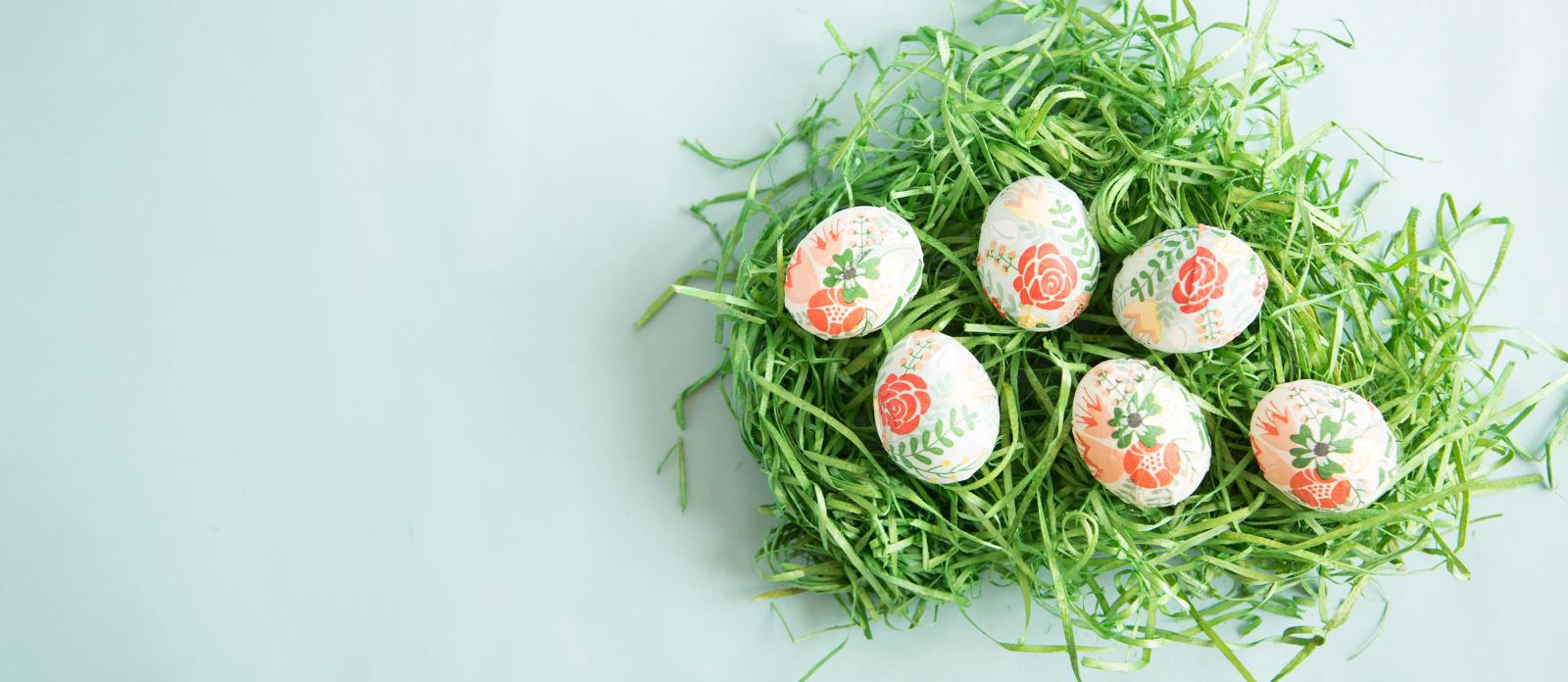 Easy Mod Podge Easter Eggs