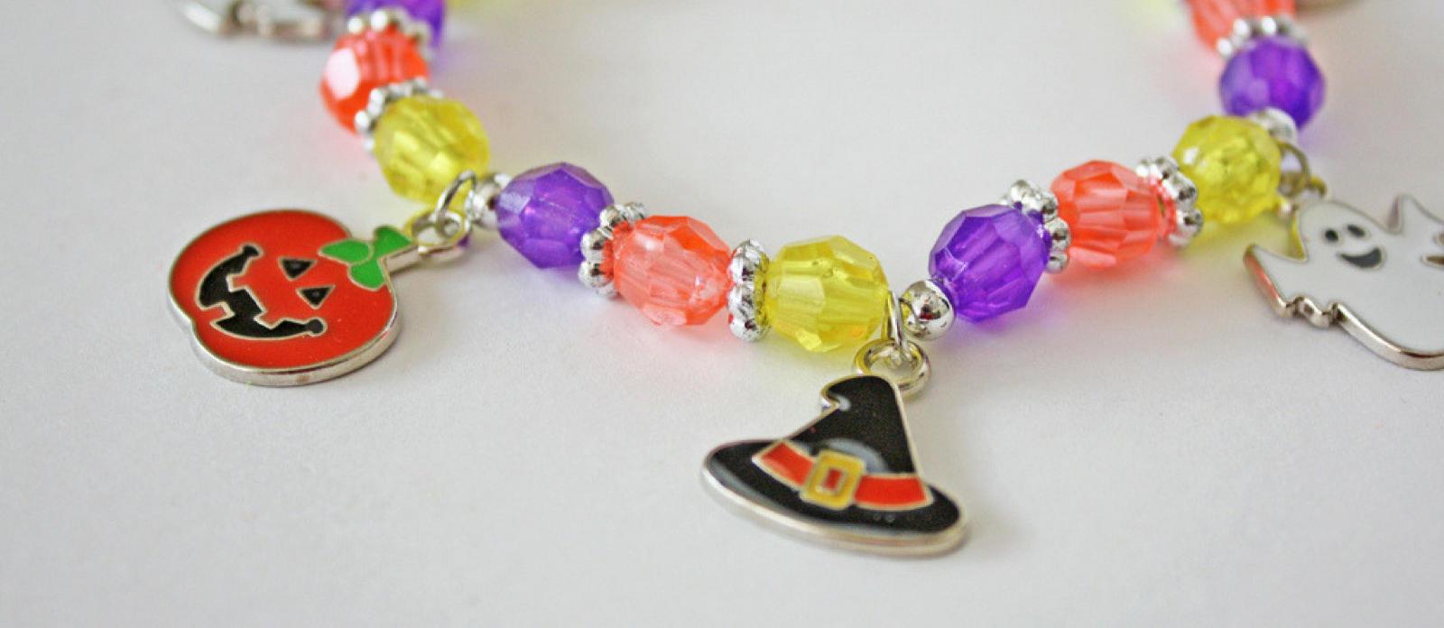 Quick & Easy Halloween Charm Bracelets