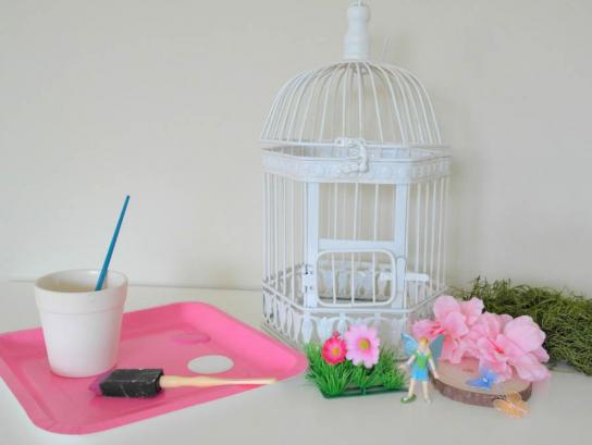 DIY Woodland Fairy Bird Cage Centerpiece | Fun365