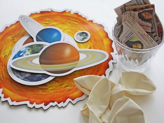 solar system paper model