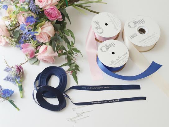 how to tie ribbon around flowers