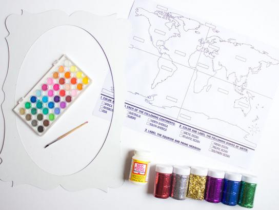 🗺️World Map🗺️  Tuff tray, Colorful birthday party, Summer crafts